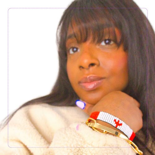 Canada flag bracelet worn on the wrist