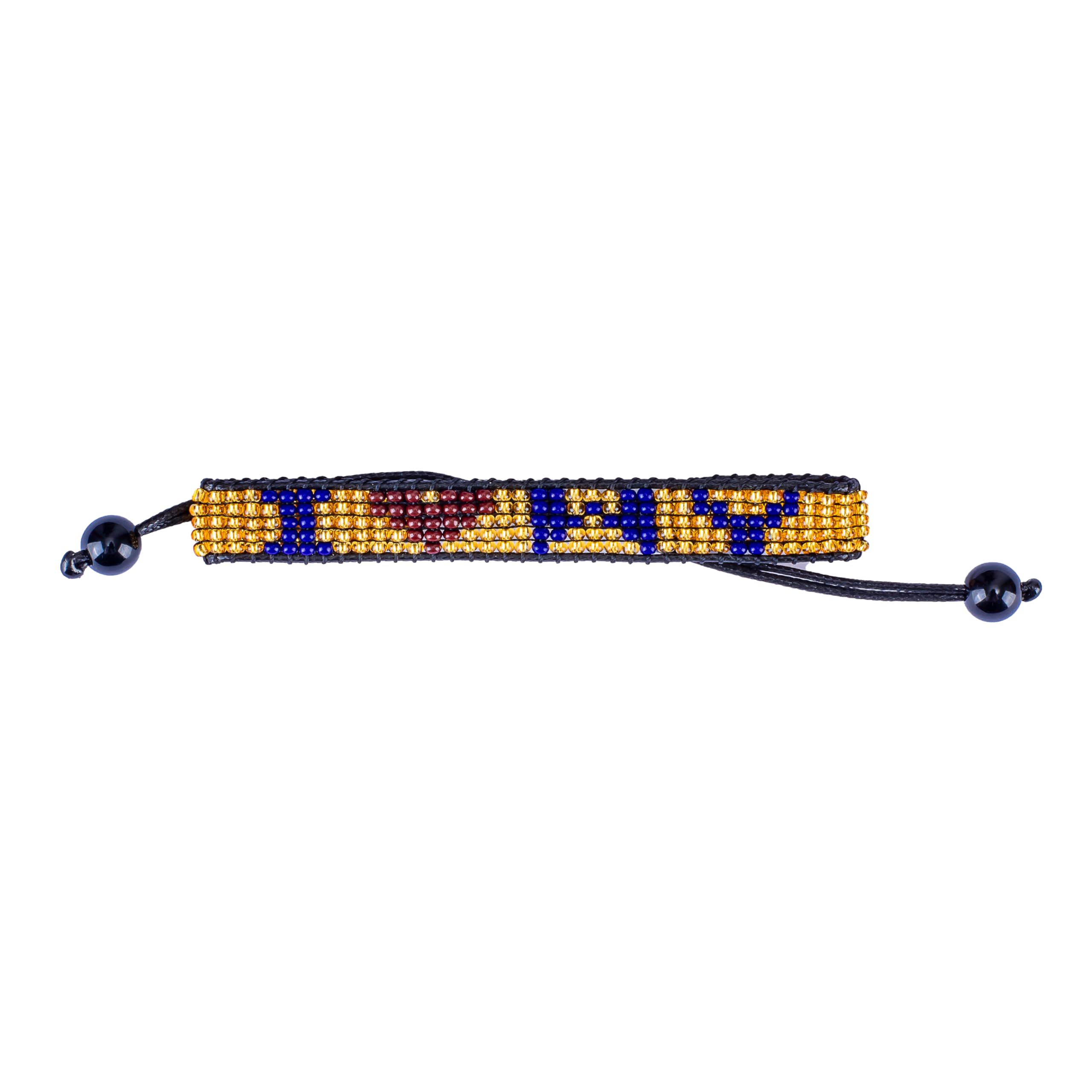 I Love Wyoming Beaded Bracelet – Handcrafted & Adjustable