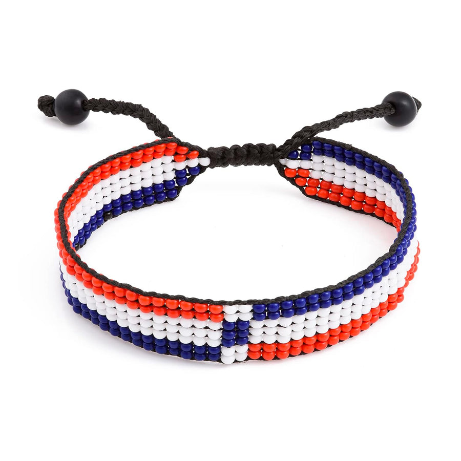 Dominican Republic Flag Bracelet