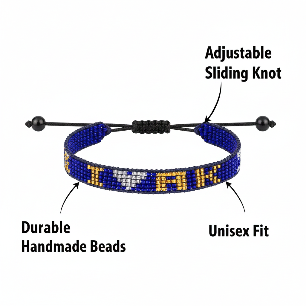 I Love Alaska Bracelet – Handcrafted & Adjustable String Unisex Boho Jewelry