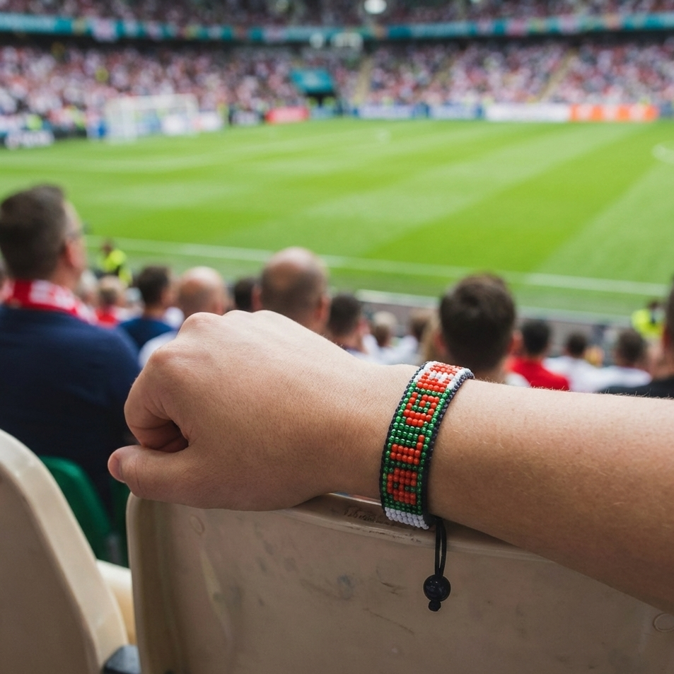 Algeria Flag Bracelet – Handmade Adjustable Bracelet for Soccer Fans