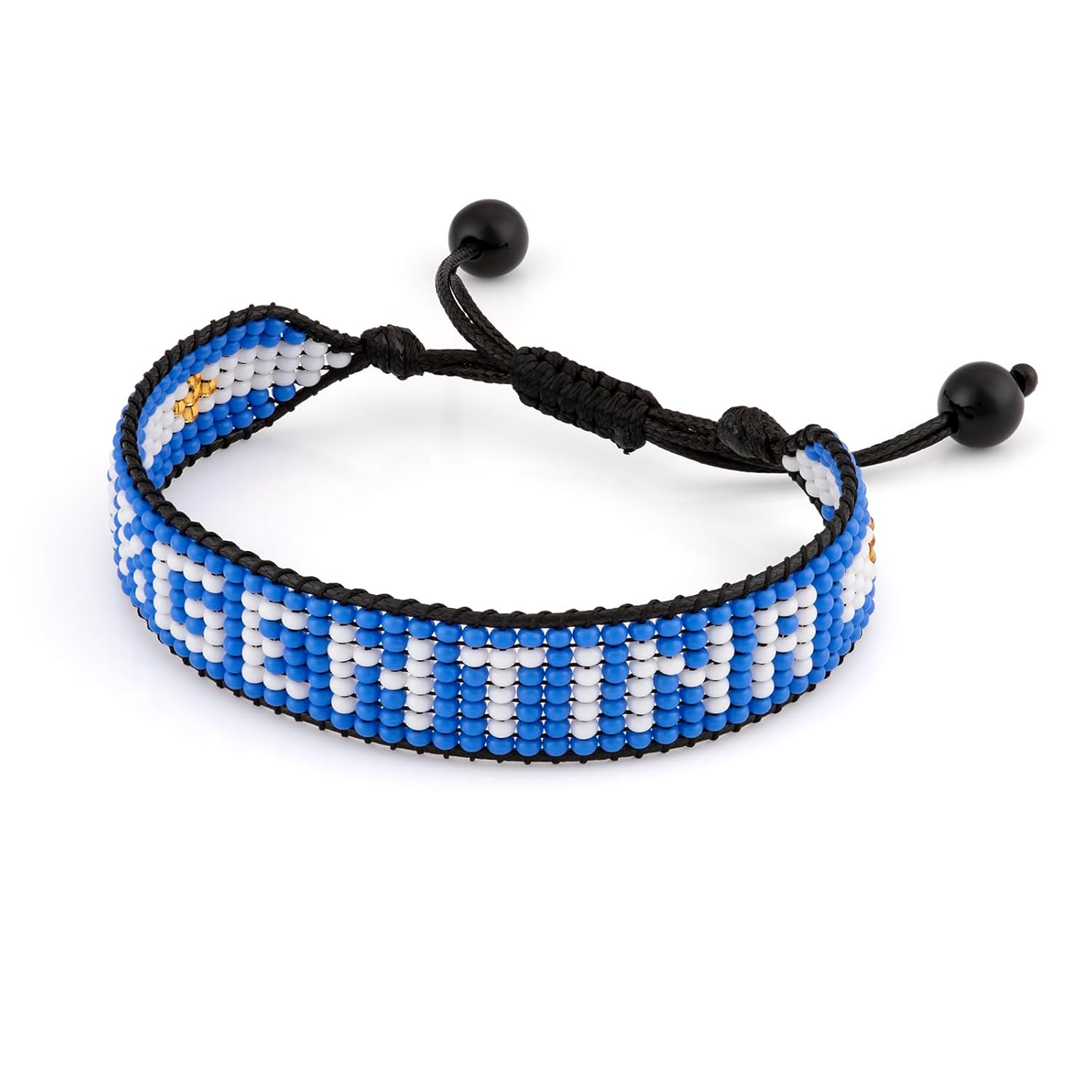 Argentina Flag Bracelet – Handmade Adjustable Bracelet for Soccer Fans