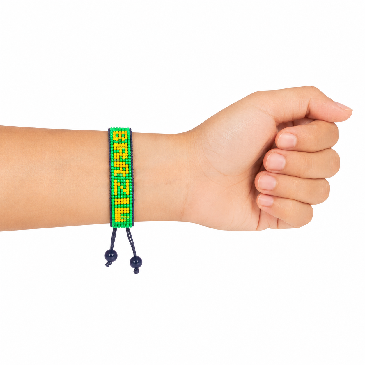 Brazil Flag Bracelet – Handmade Adjustable Bracelet for Patriots
