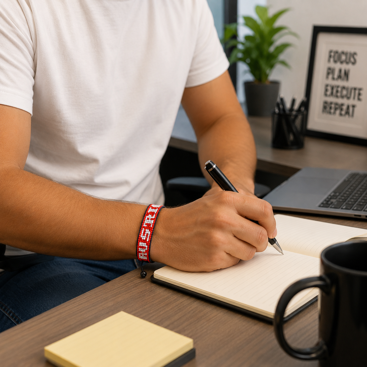 Bracelet Perles Drapeau Autriche Coupe du Monde 2026 – Fait Main & Ajustable