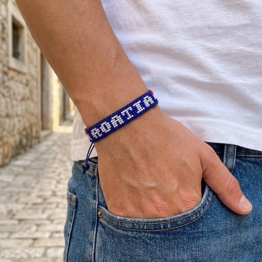 Croatia Flag Bracelet – Handmade Adjustable Bracelet for Patriots