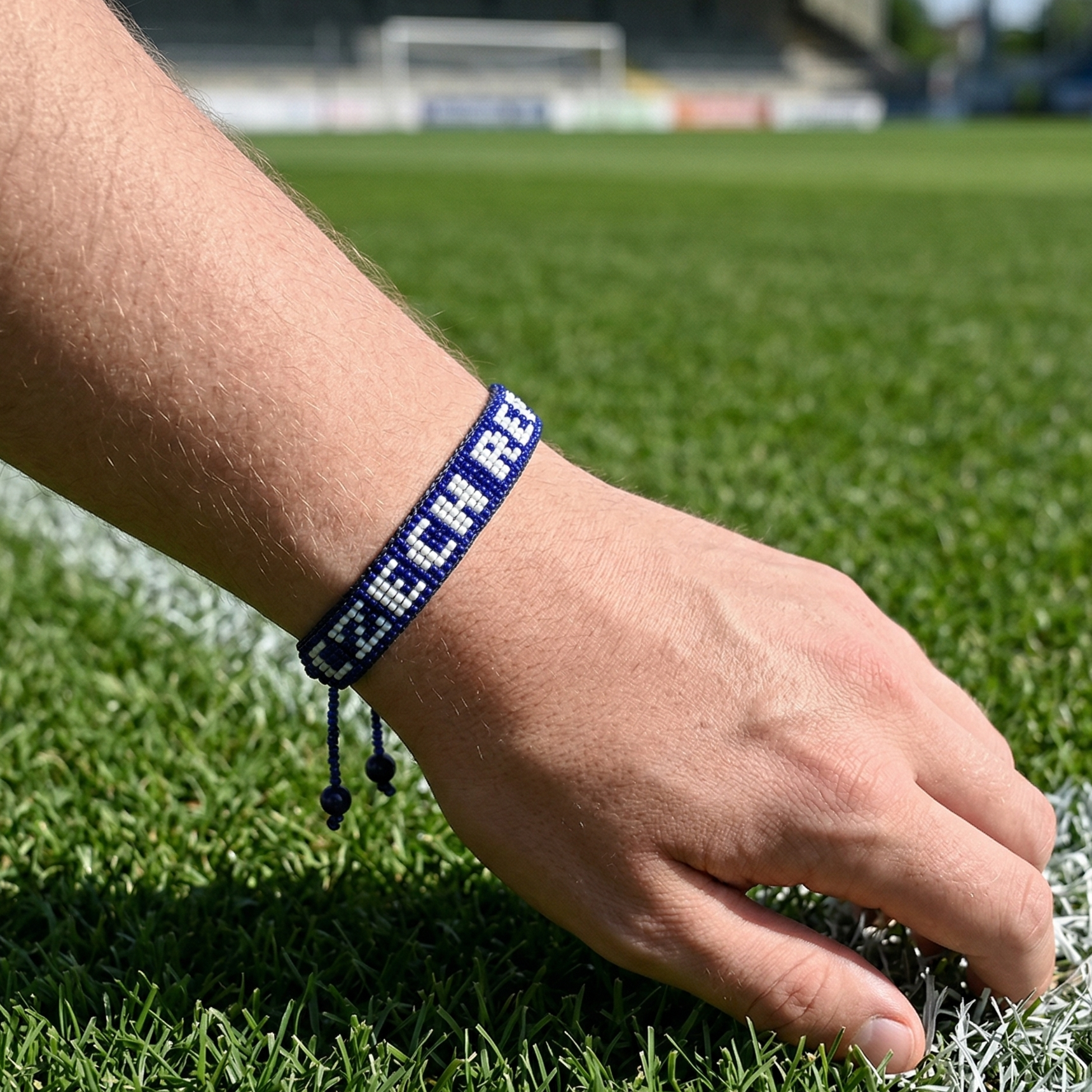 Bracelet Drapeau Perlé République Tchèque Coupe du Monde 2026 – Fait Main et Ajustable