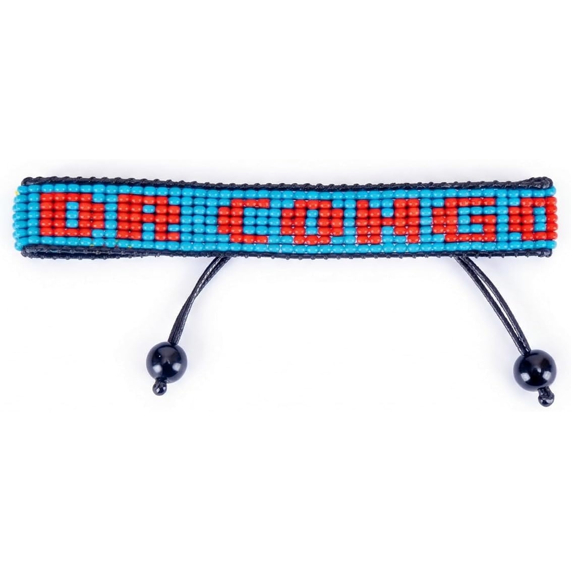 Bracelet drapeau perlé Coupe du Monde 2026 RD Congo – Fait main et ajustable