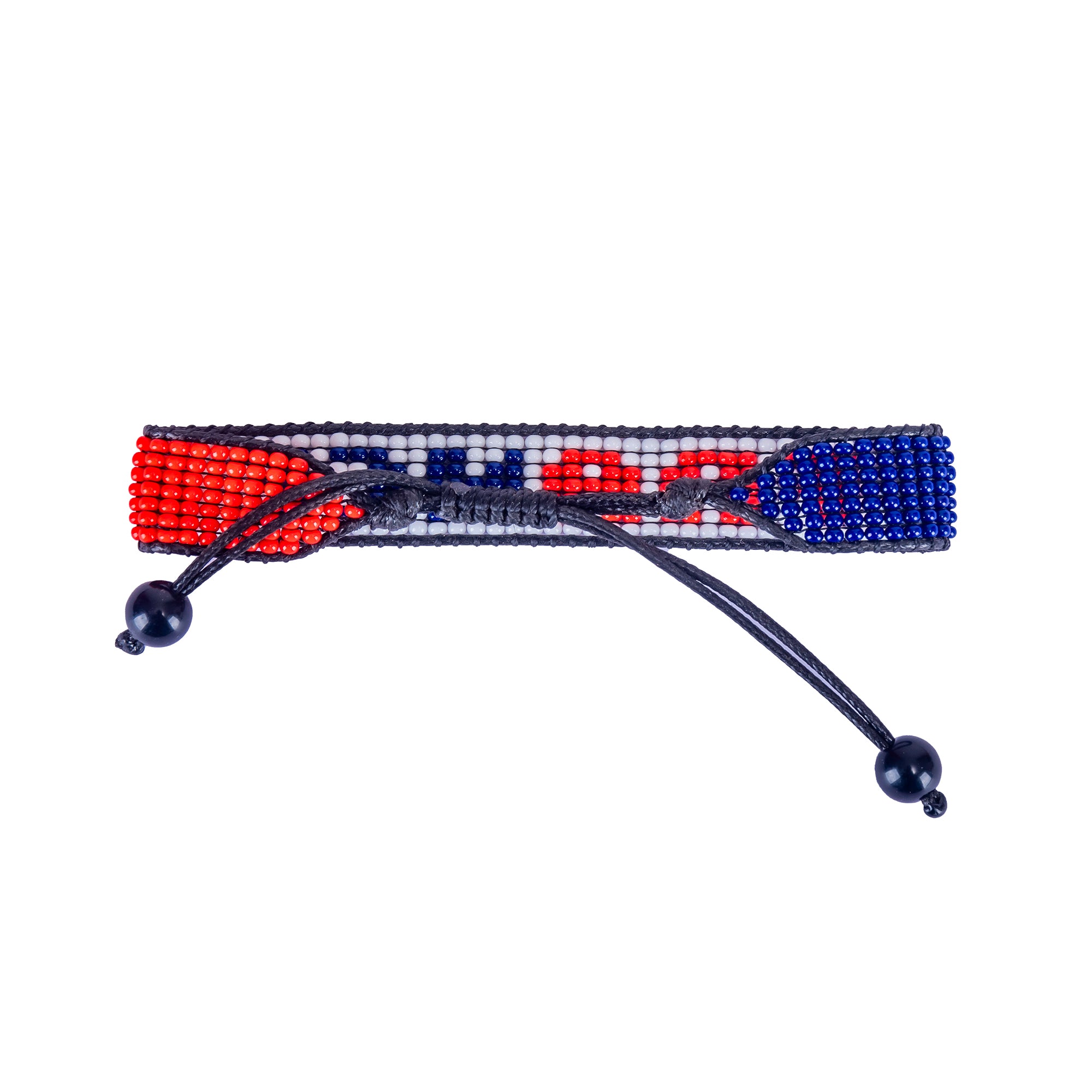 World Cup 2026 France Beaded Flag Bracelet – Handmade & Adjustable