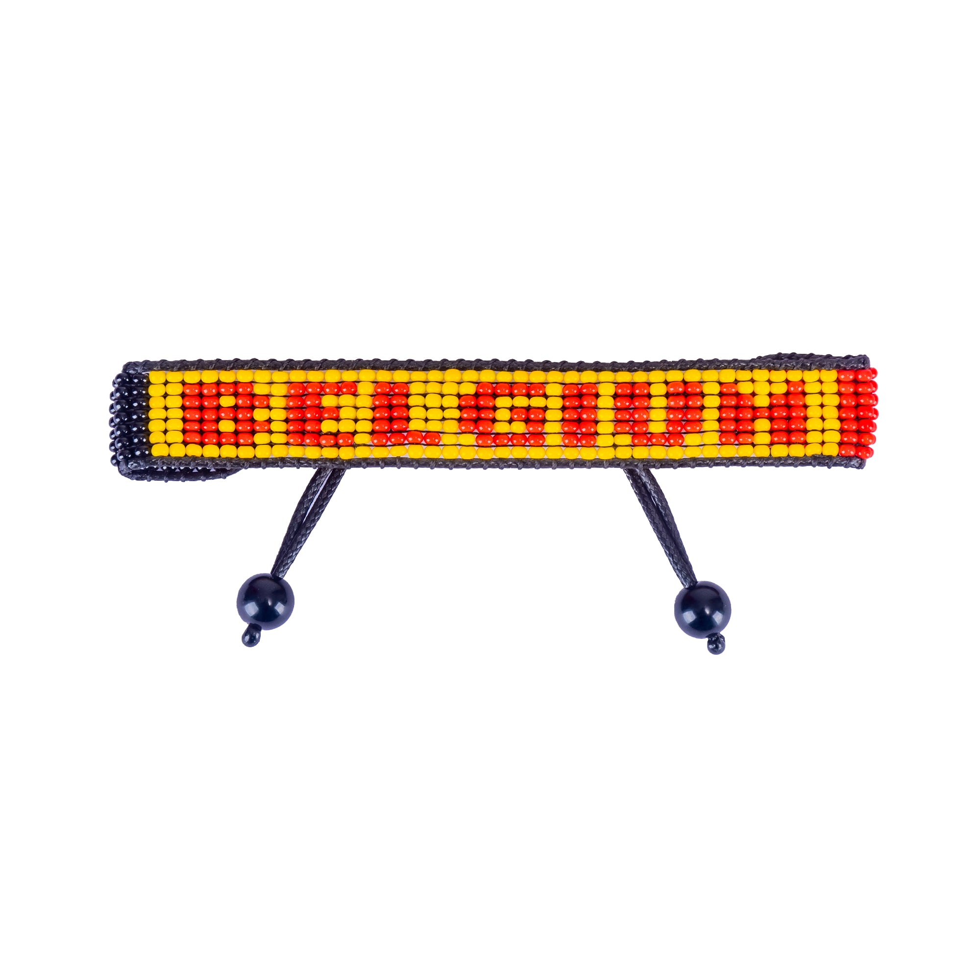 World Cup 2026 Belgium Beaded Flag Bracelet – Handmade & Adjustable