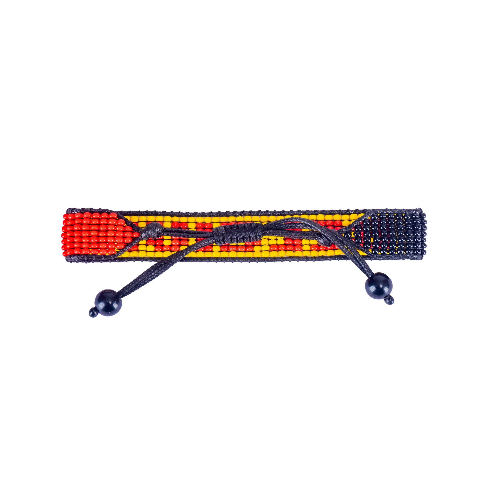 World Cup 2026 Belgium Beaded Flag Bracelet – Handmade & Adjustable