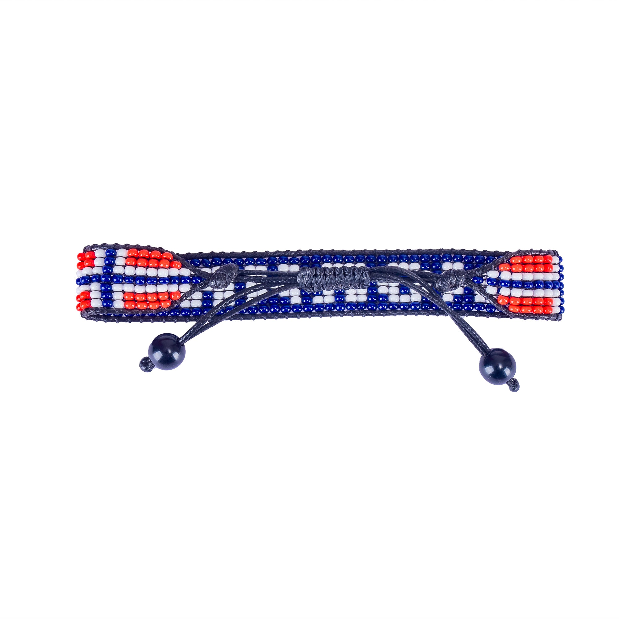 World Cup 2026 Norway Beaded Flag Bracelet – Handmade & Adjustable
