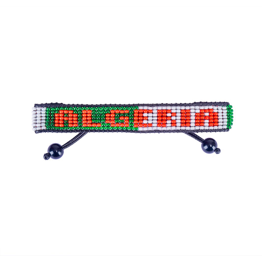 Algeria Flag Bracelet – Handmade Adjustable Bracelet for Soccer Fans