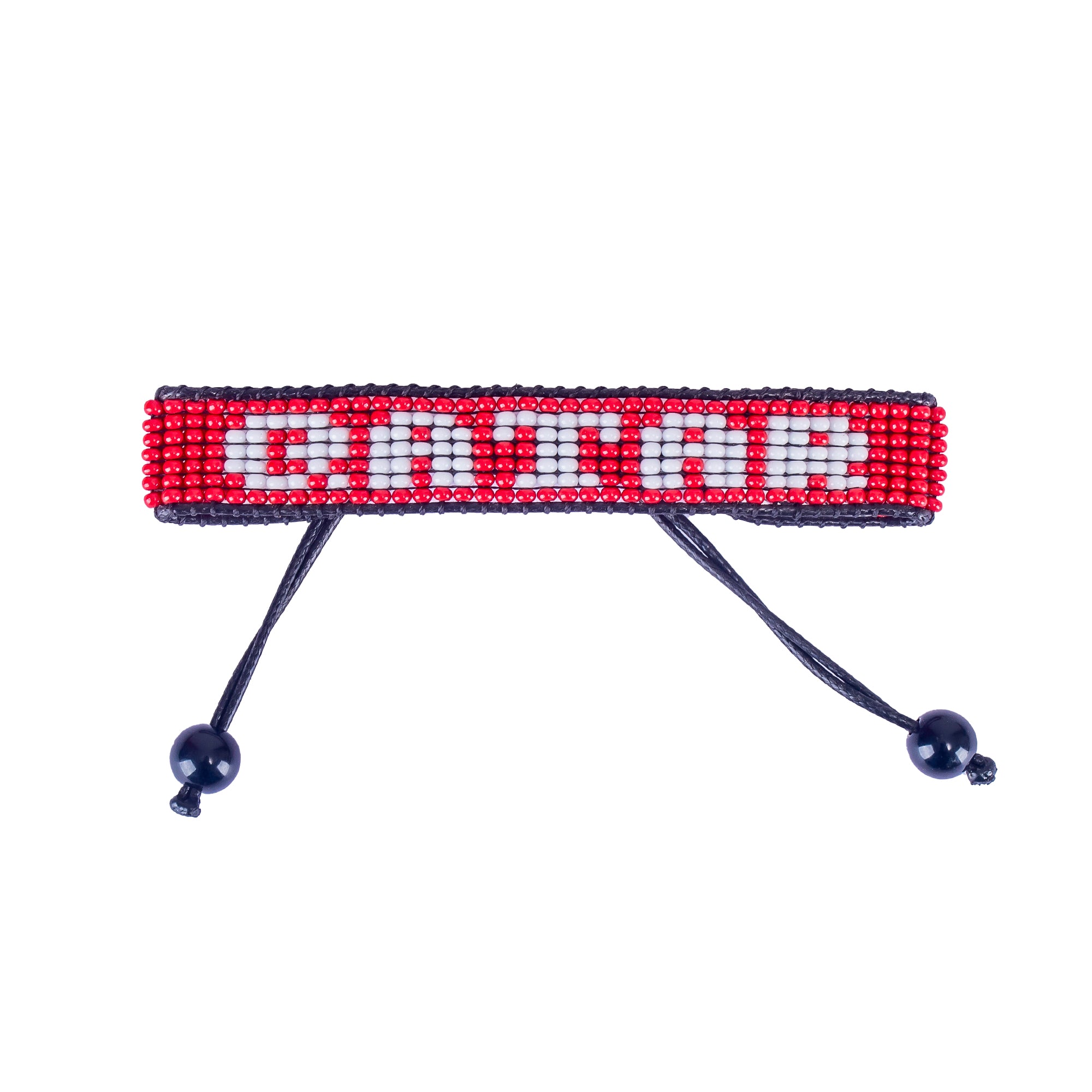 World Cup 2026 Qatar Beaded Flag Bracelet – Handmade & Adjustable