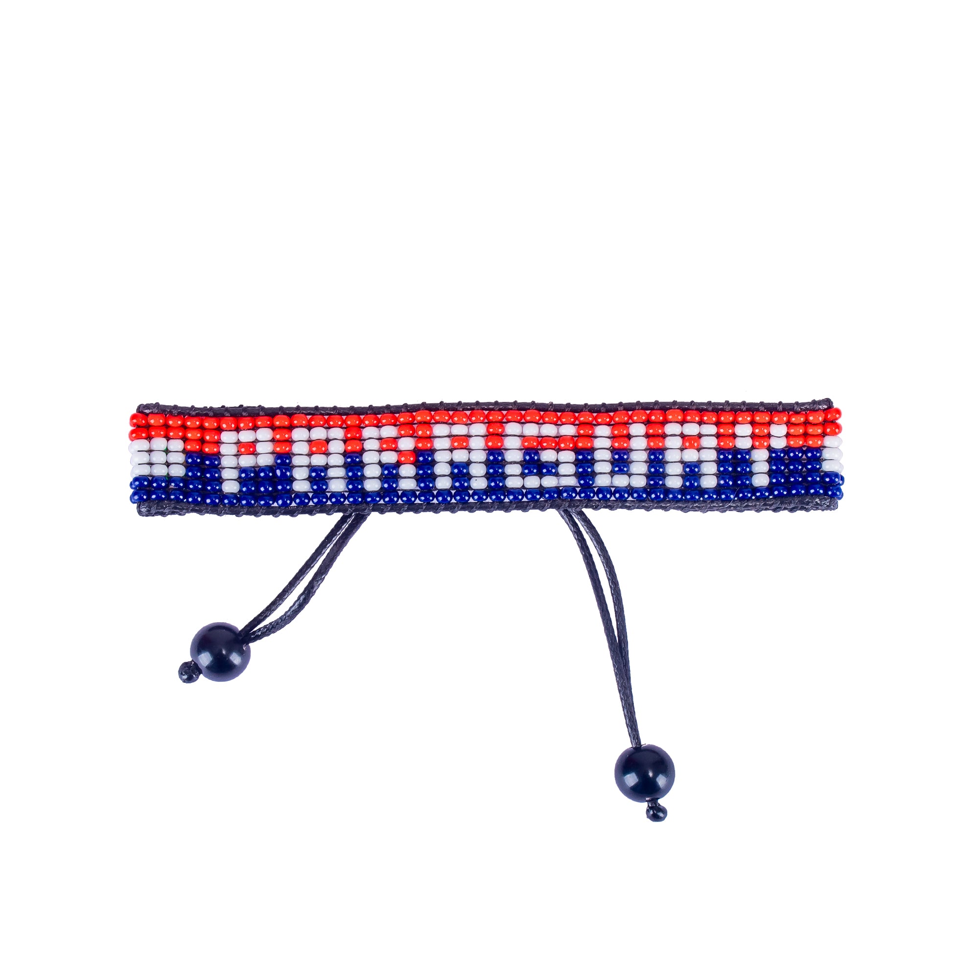 World Cup 2026 Paraguay Beaded Flag Bracelet – Handmade & Adjustable