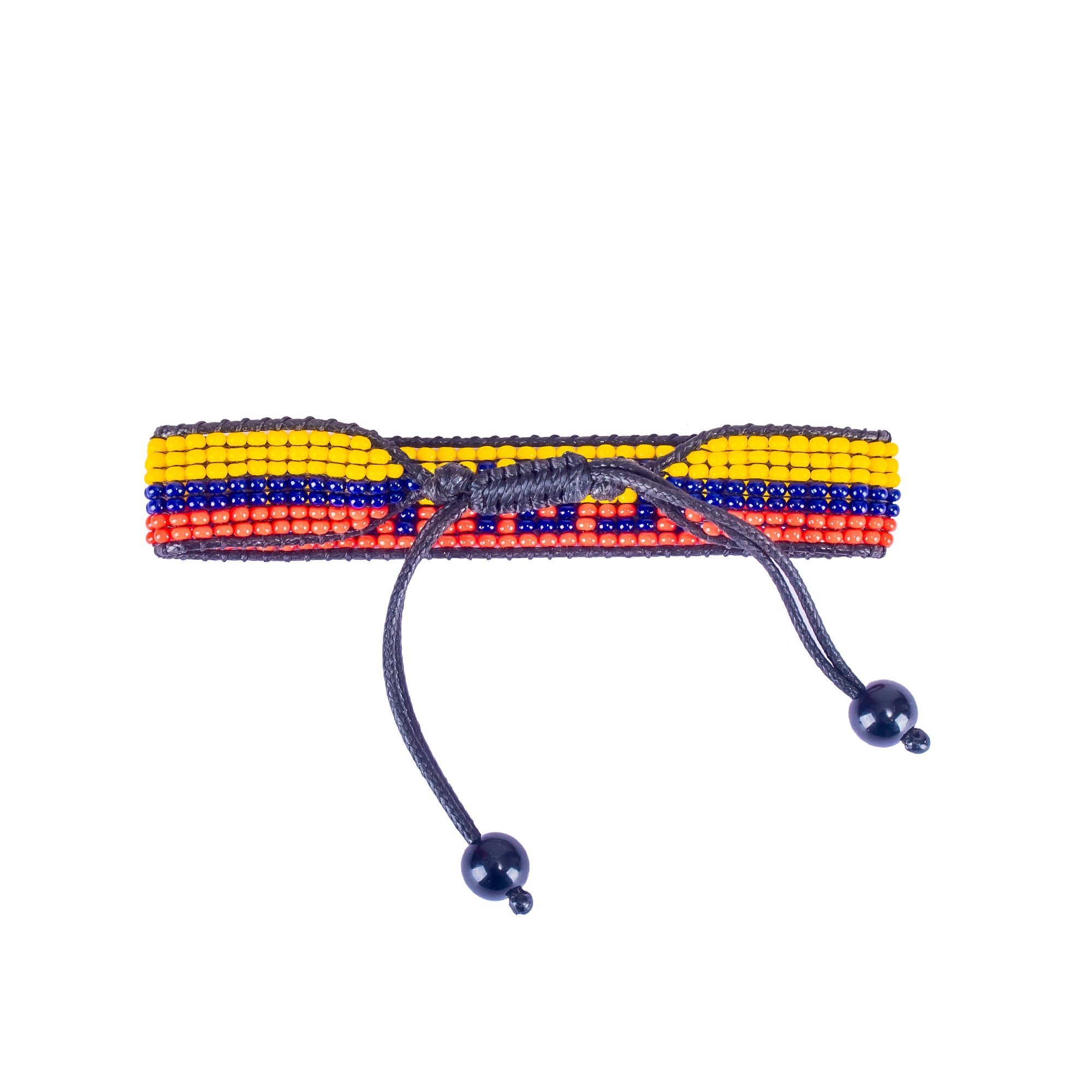 World Cup 2026 Colombia Beaded Flag Bracelet – Handmade & Adjustable