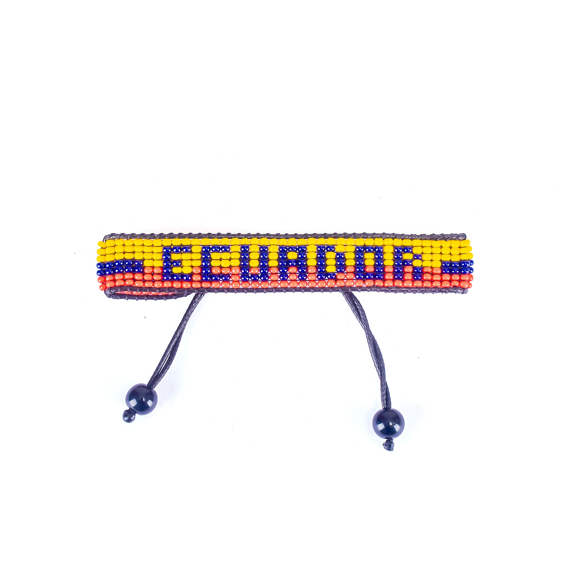 World Cup 2026 Ecuador Beaded Flag Bracelet – Handmade & Adjustable