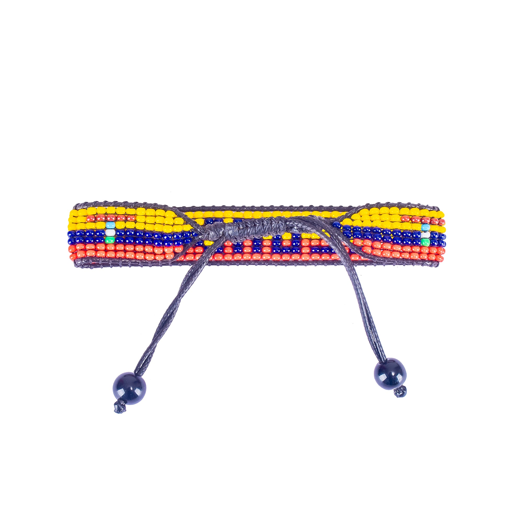 World Cup 2026 Ecuador Beaded Flag Bracelet – Handmade & Adjustable