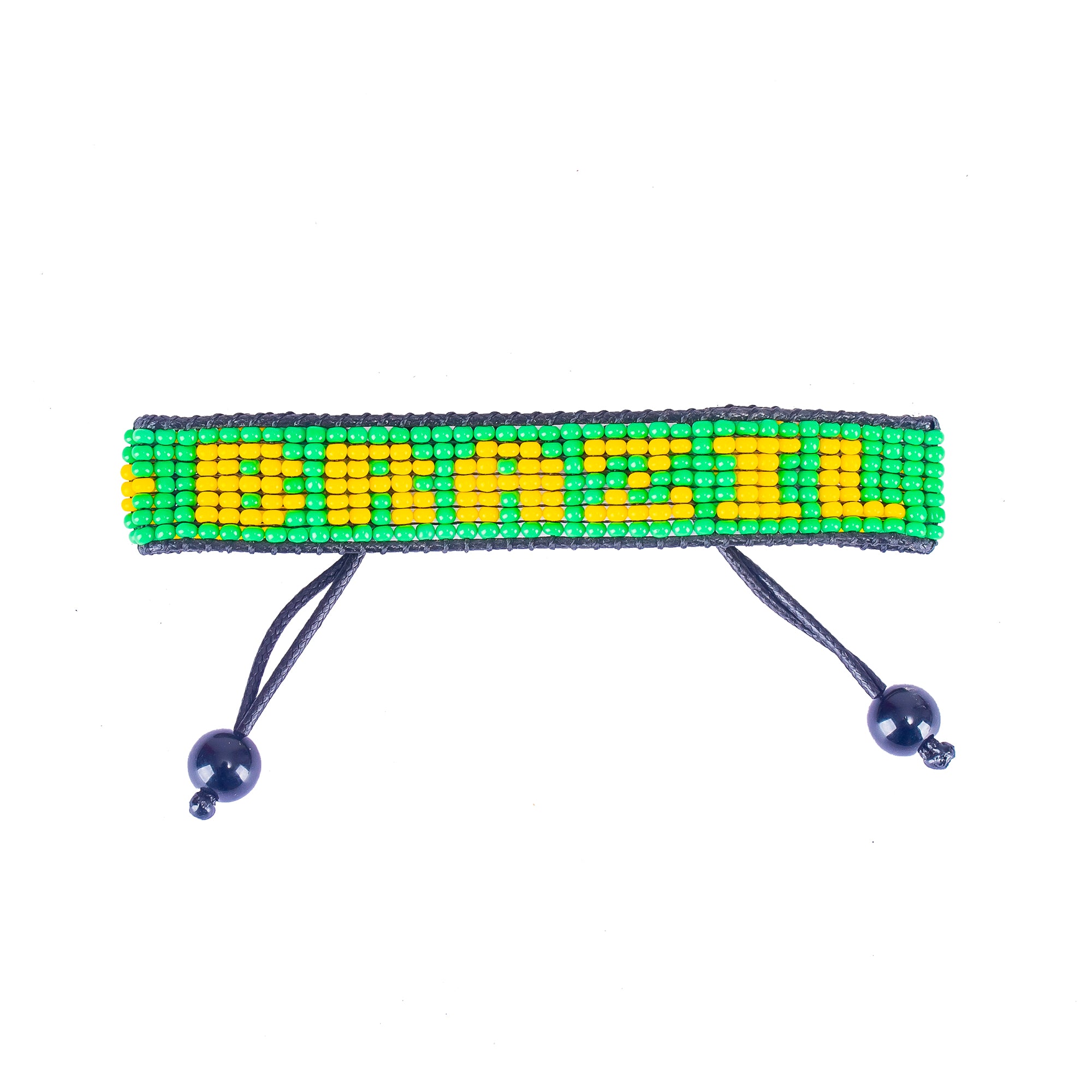 World Cup 2026 Brazil Beaded Flag Bracelet – Handmade & Adjustable