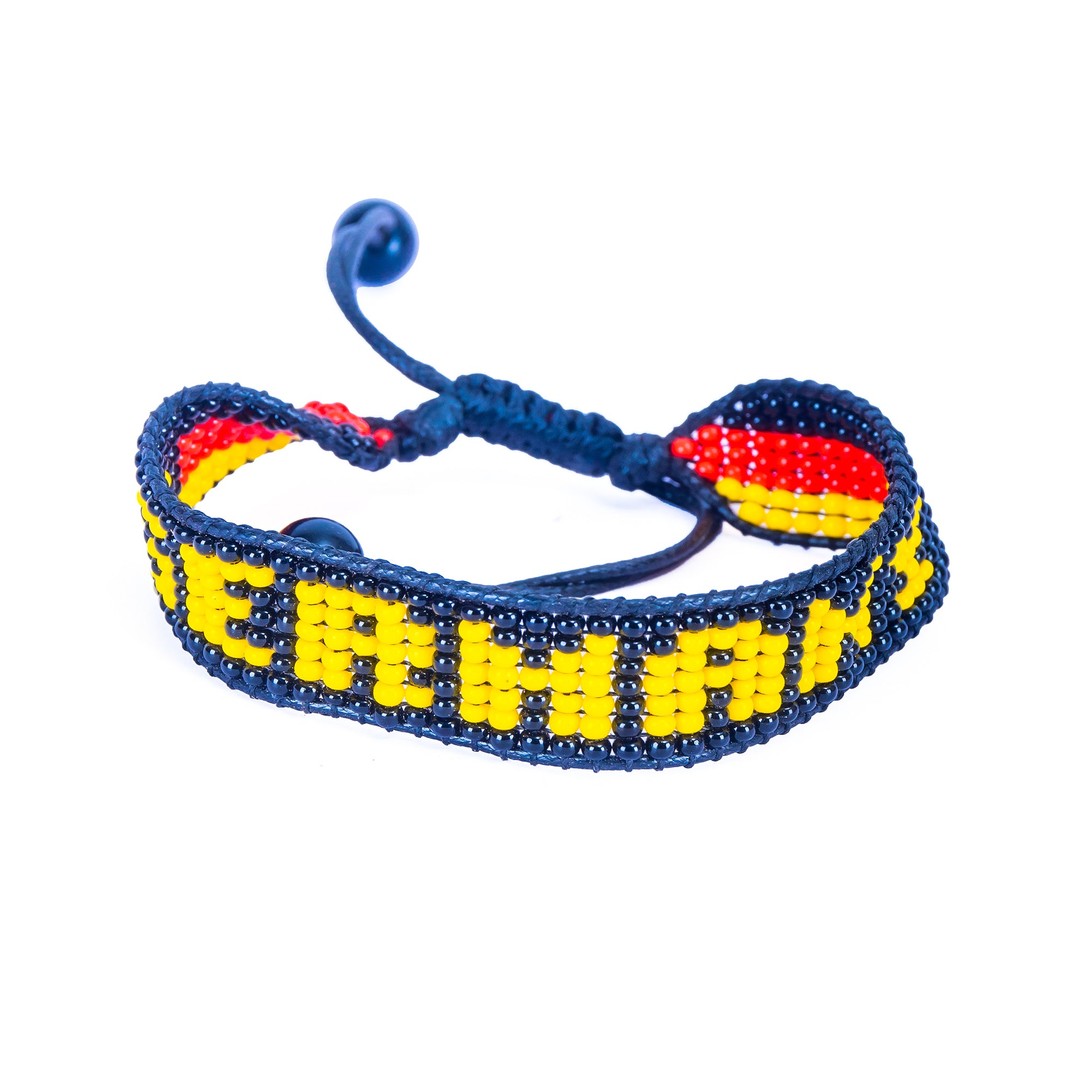 Fußball-WM 2026 Deutschland Perlen-Flaggenarmband – Handgefertigt & Verstellbar