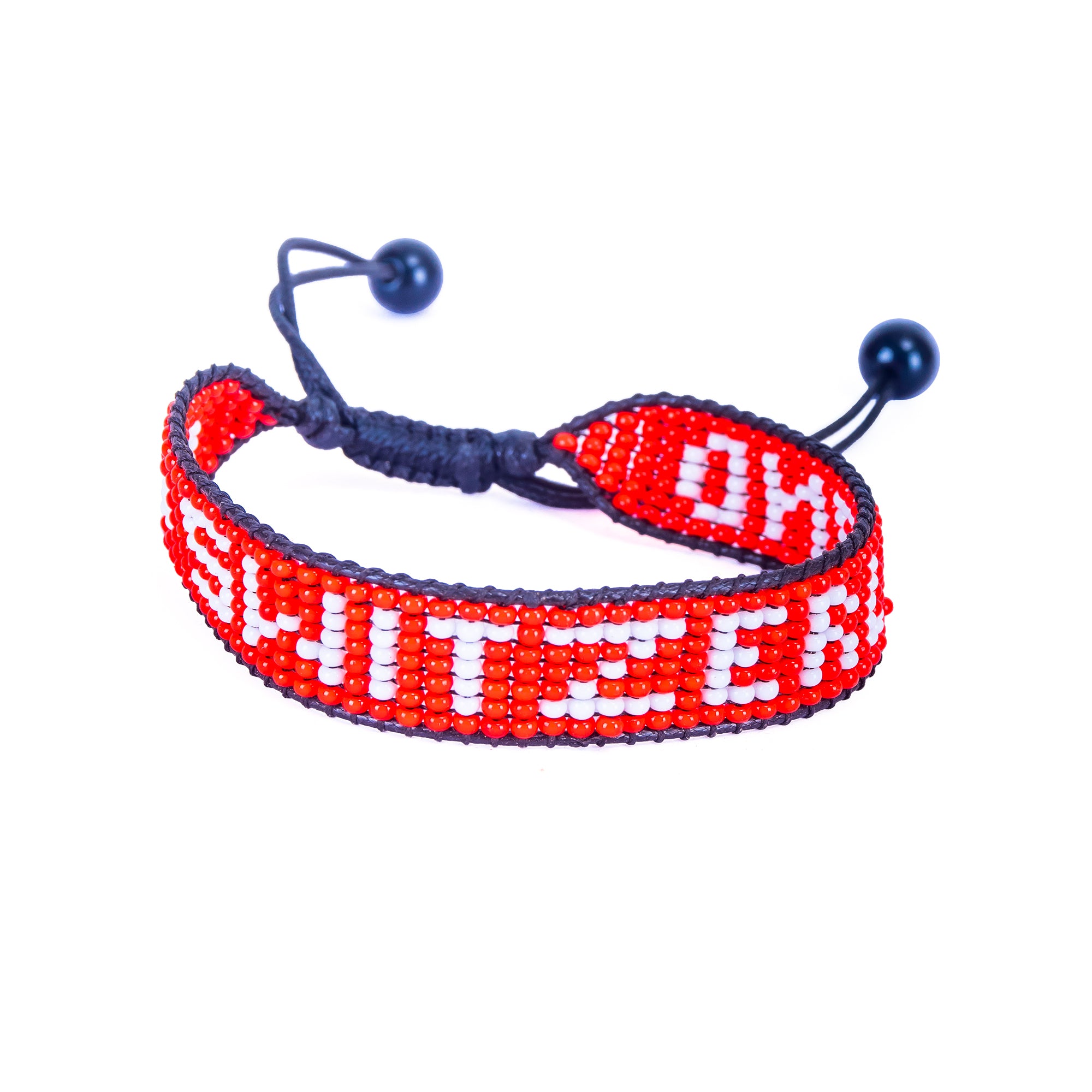 WM 2026 Schweiz Perlenarmband mit Flagge – Handgefertigt & Verstellbar