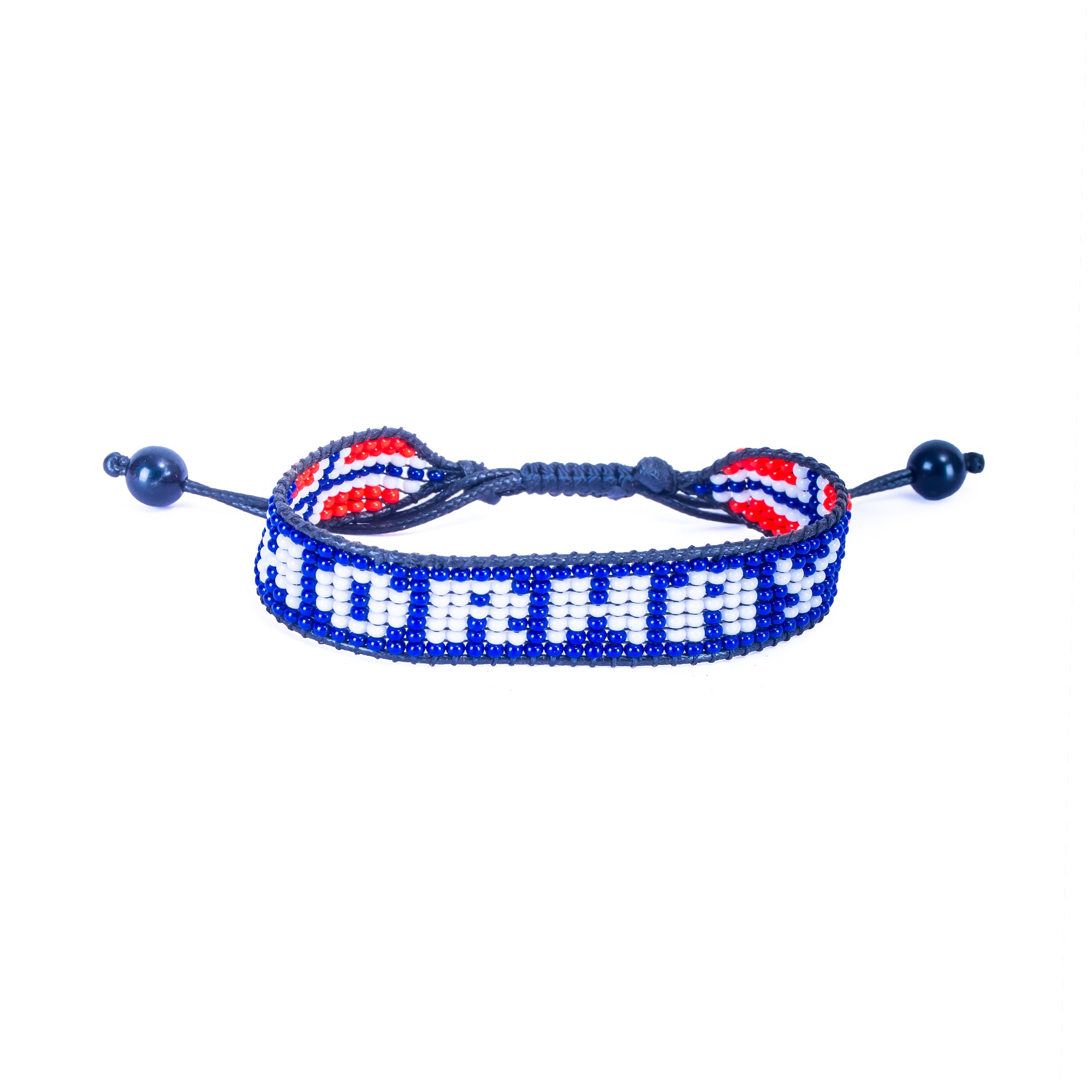 Fußball-Weltmeisterschaft 2026 Norwegen Perlenarmband – handgemacht & verstellbar