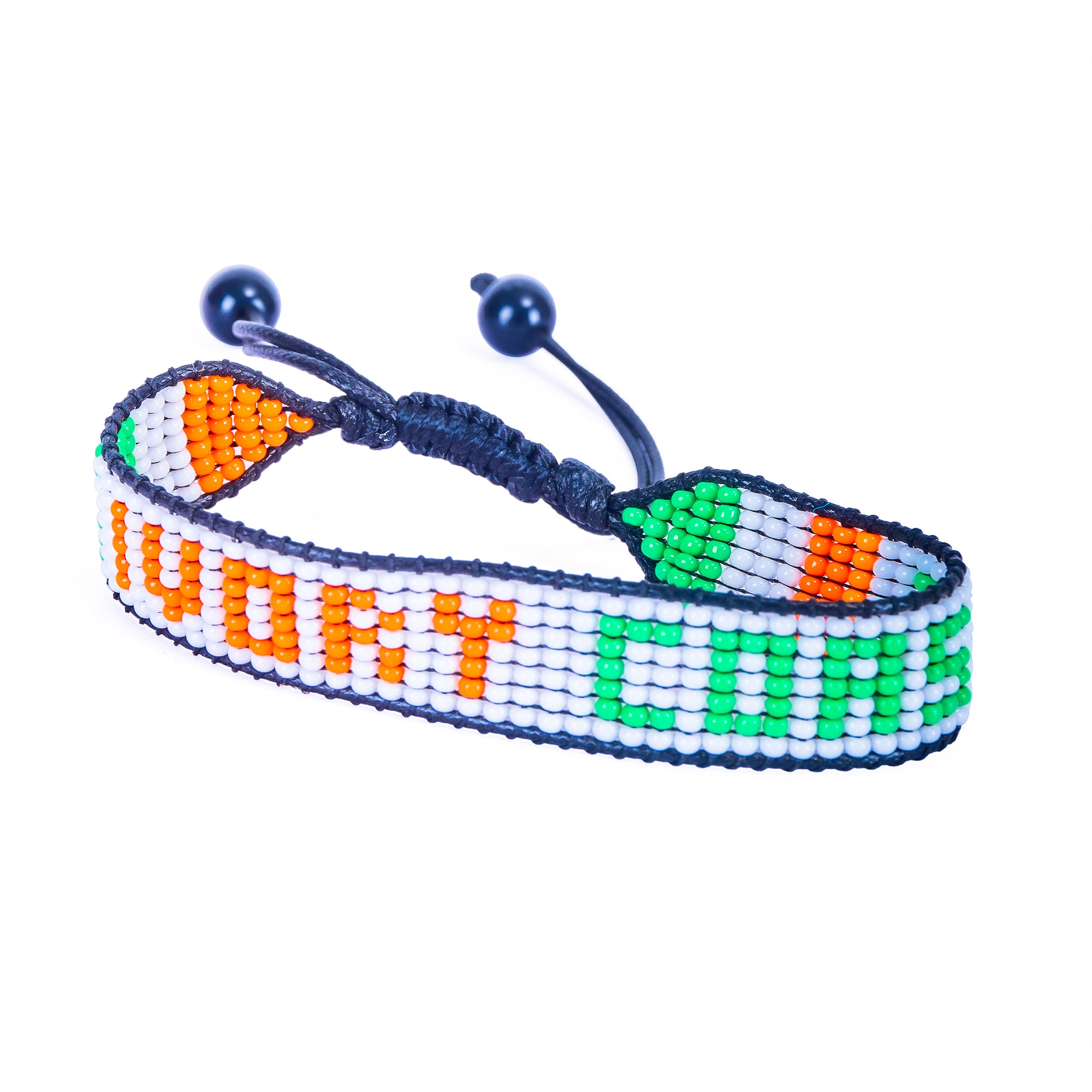 World Cup 2026 Ivory Coast Beaded Flag Bracelet – Handmade & Adjustable