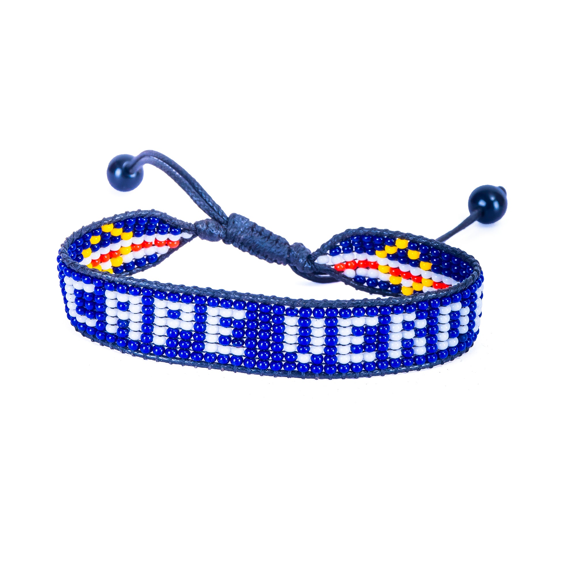 World Cup 2026 Cape Verde Beaded Flag Bracelet – Handmade & Adjustable