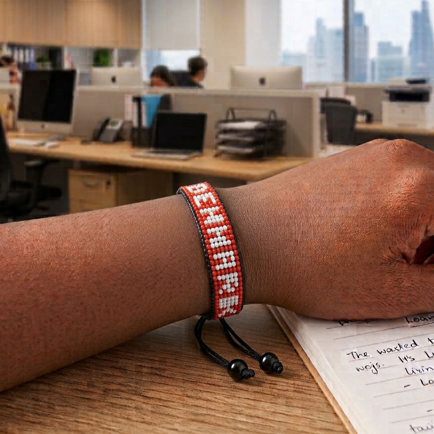 Denmark Flag Bracelet – Handmade Adjustable Bracelet