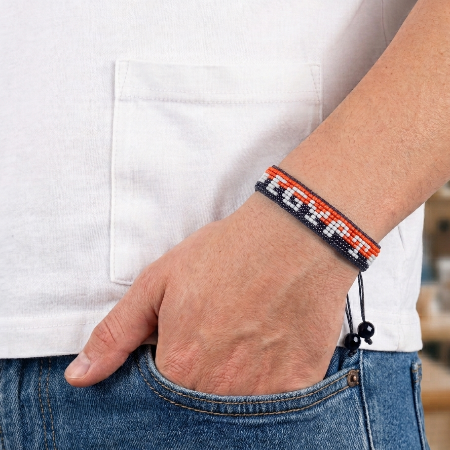 Egypt Flag Bracelet – Handmade Adjustable Bracelet