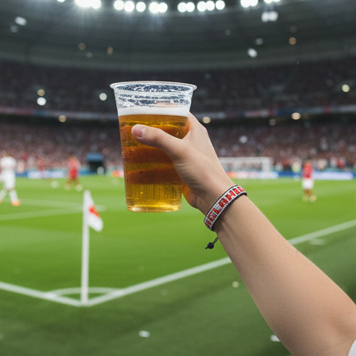 Bracelet drapeau de l'Angleterre perlé Coupe du Monde 2026 – Fait main et ajustable