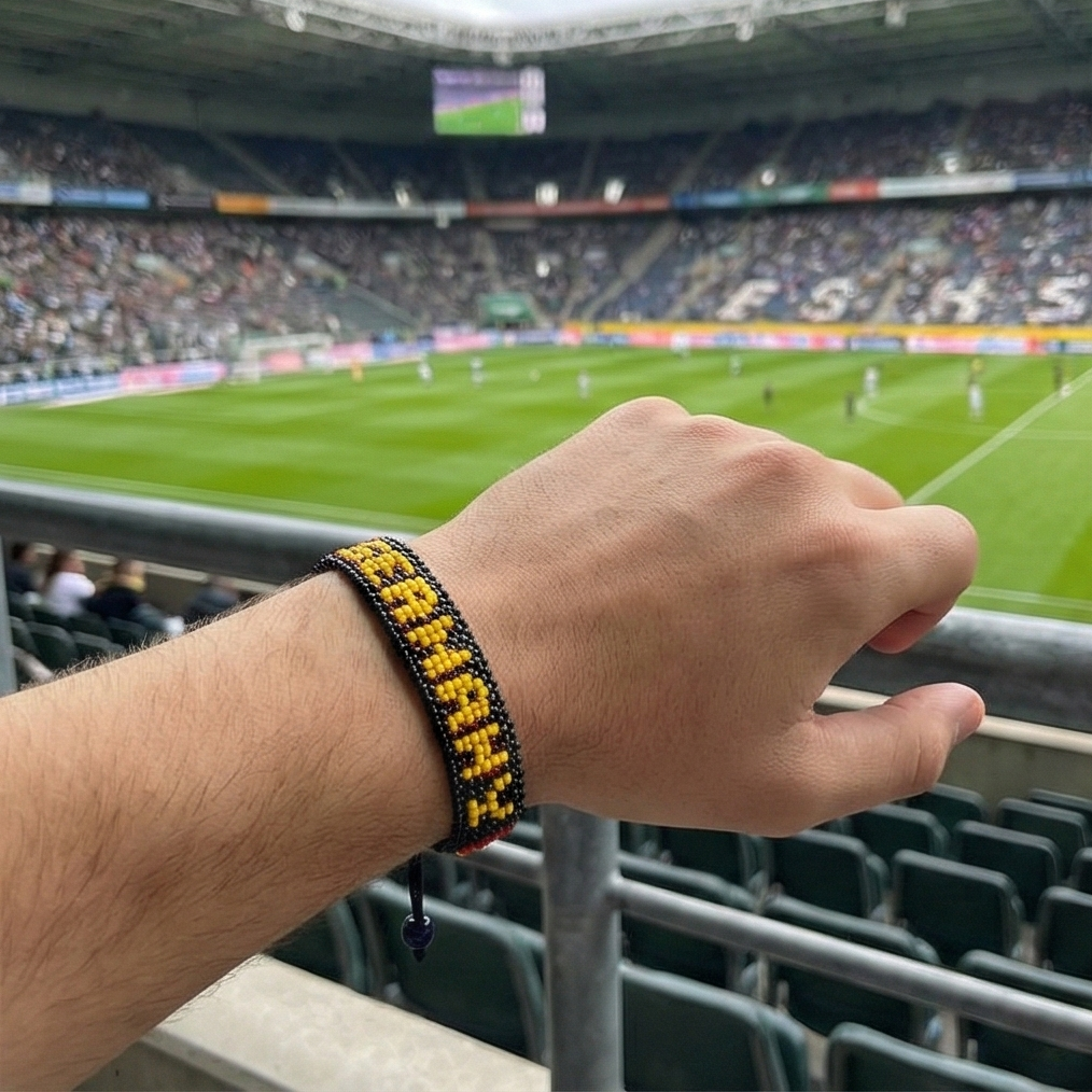 Fußball-WM 2026 Deutschland Perlen-Flaggenarmband – Handgefertigt & Verstellbar