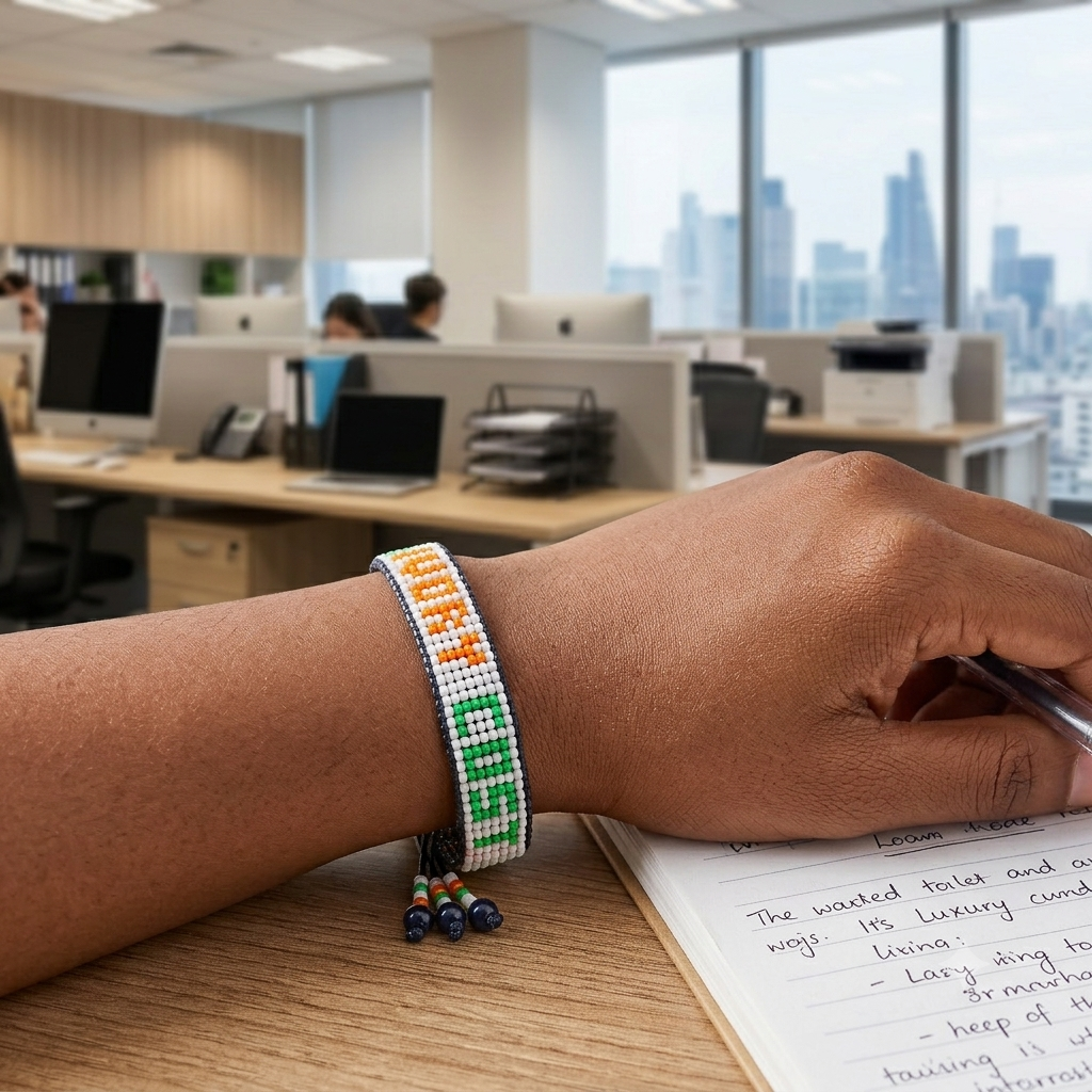 Ivory Coast Flag Bracelet – Handmade Adjustable Bracelet