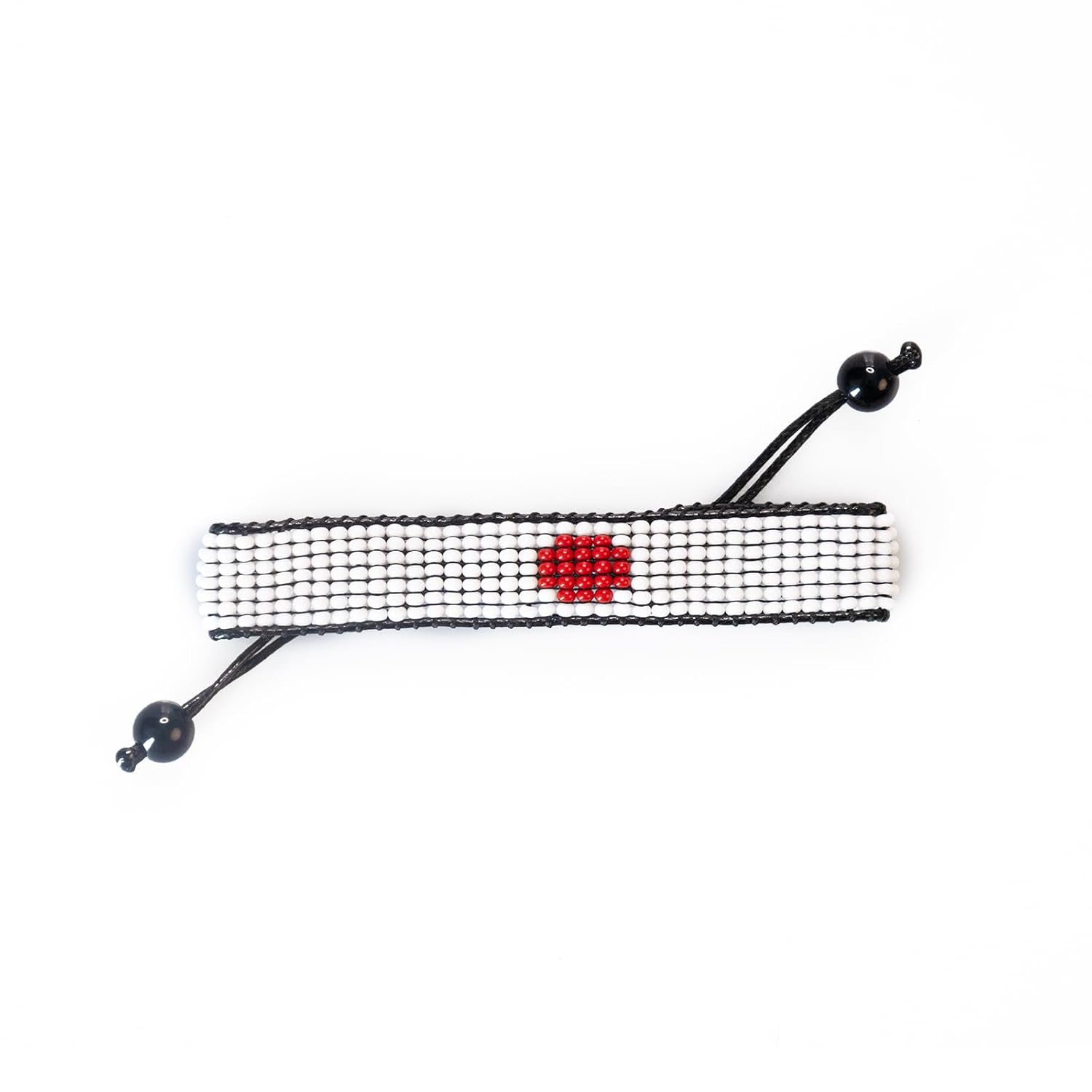 Japan Flaggen-Armband: Handgemachtes, verstellbares Armband im Boho-Stil mit patriotischem Design