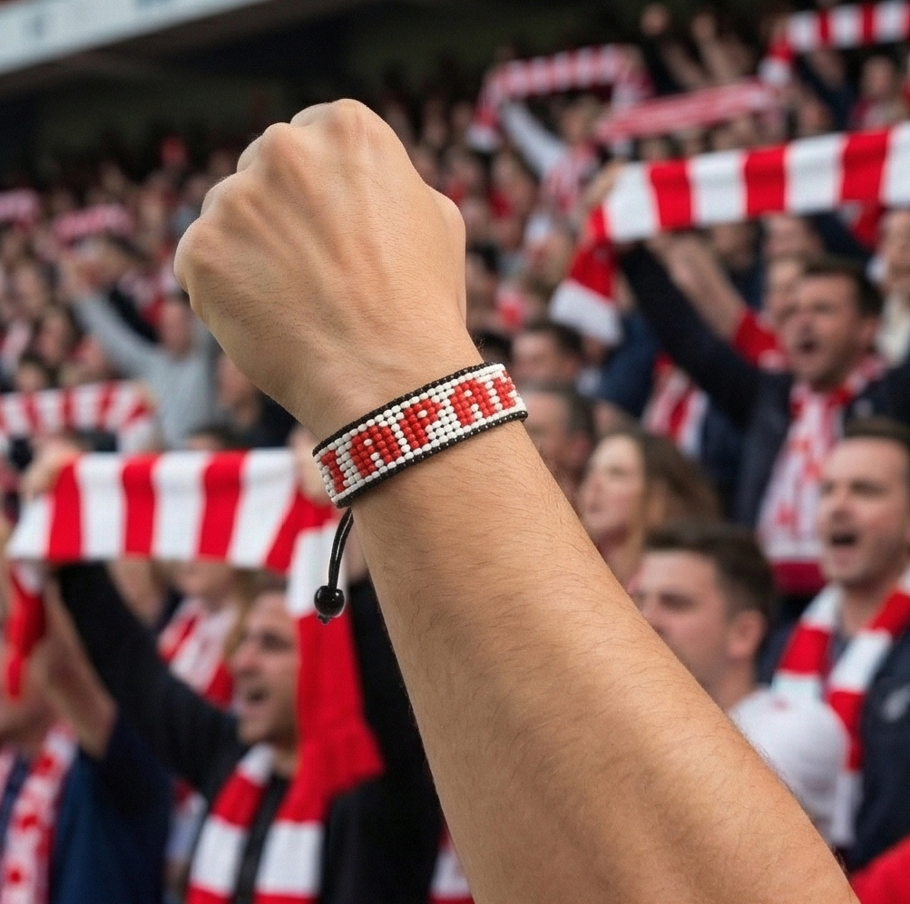 Coupe du Monde 2026 Japon Bracelet Drapeaux Perles – Fait main & Ajustable