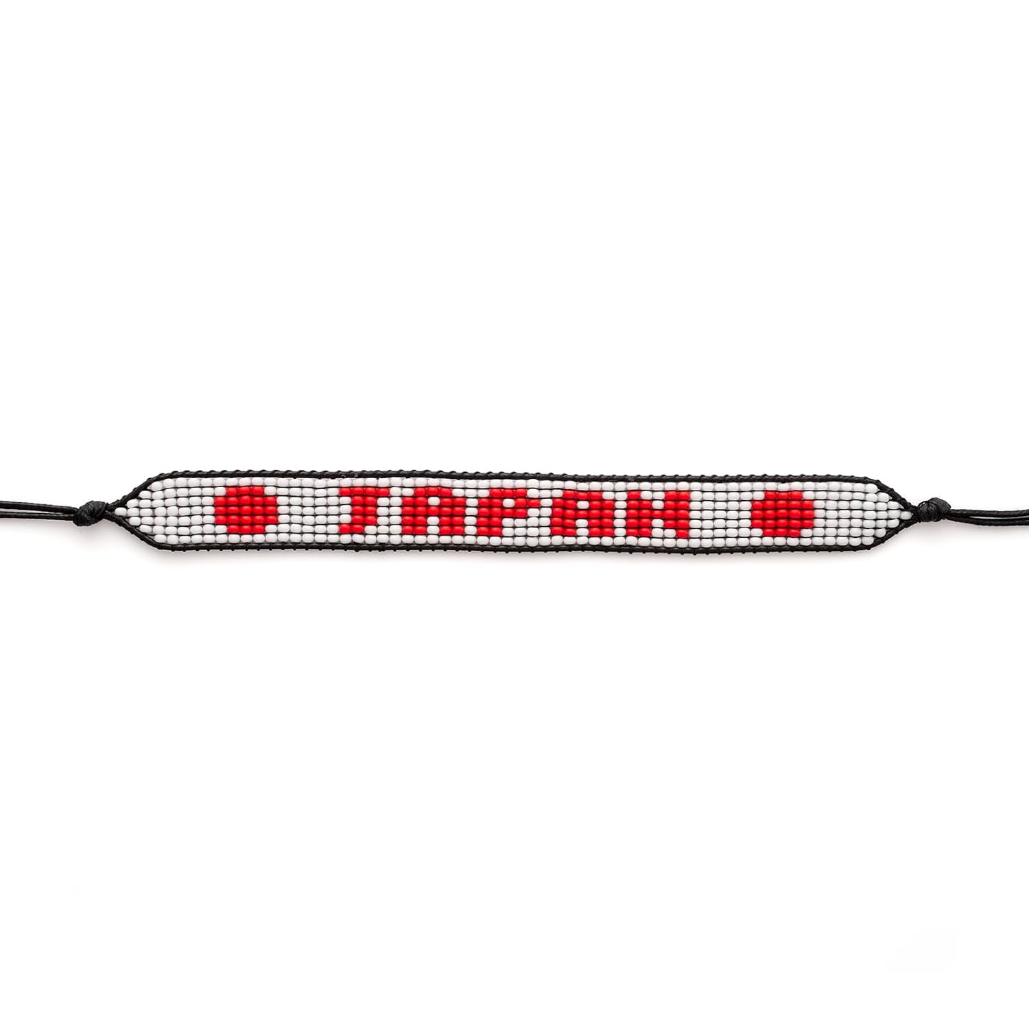 Coupe du Monde 2026 Japon Bracelet Drapeaux Perles – Fait main & Ajustable