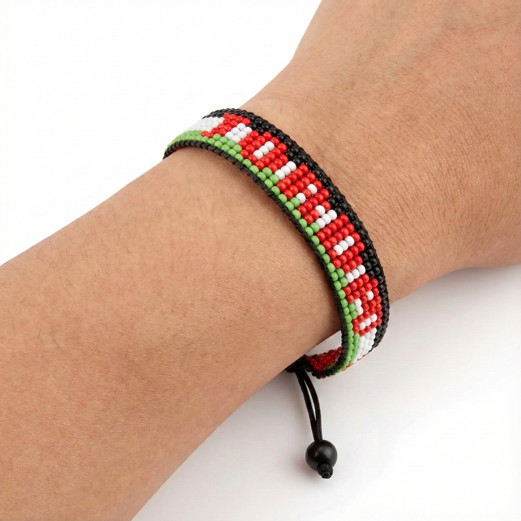 Jordan Flag Bracelet – Handmade Adjustable Bracelet