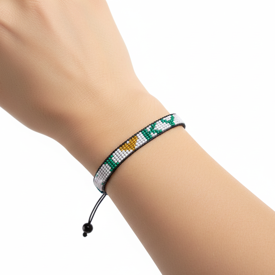 Ich liebe Kentucky Armband – handgefertigt & verstellbar Perlenarmband
