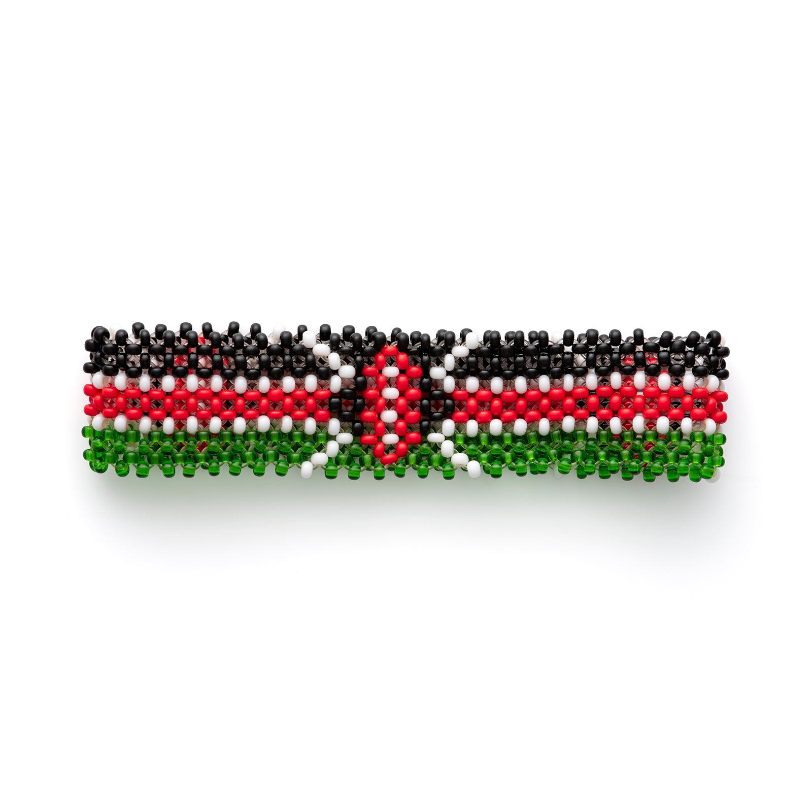 Kenya Flag Beaded Bracelet – Stretchable, Durable, Flag Bracelet – Show Your Kenyan Pride