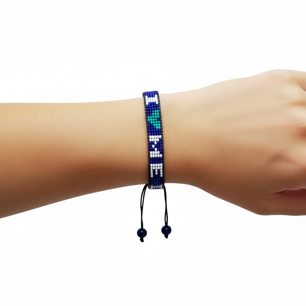 J'adore le bracelet Maine, Fait main, Réglable, Montrez votre fierté du Maine
