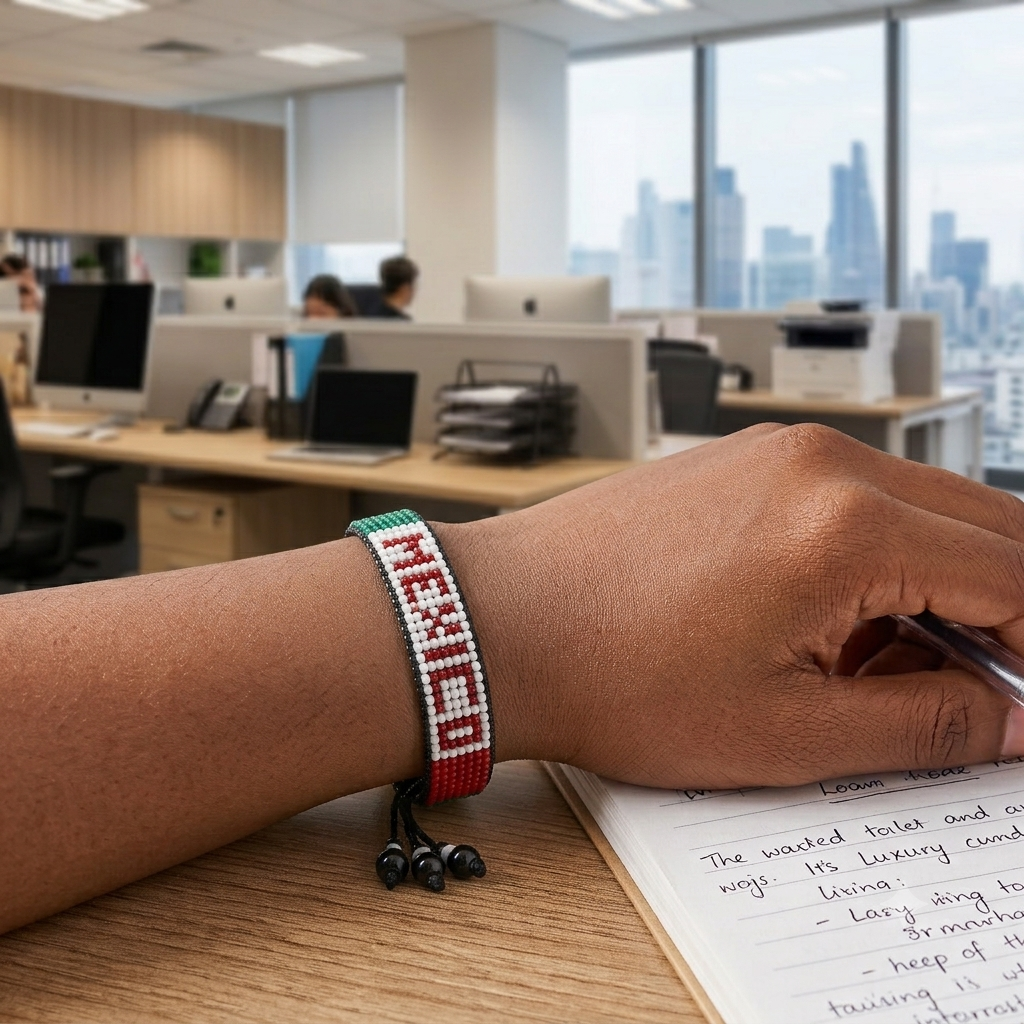 Mexico Flag Bracelet – Handmade Adjustable Bracelet