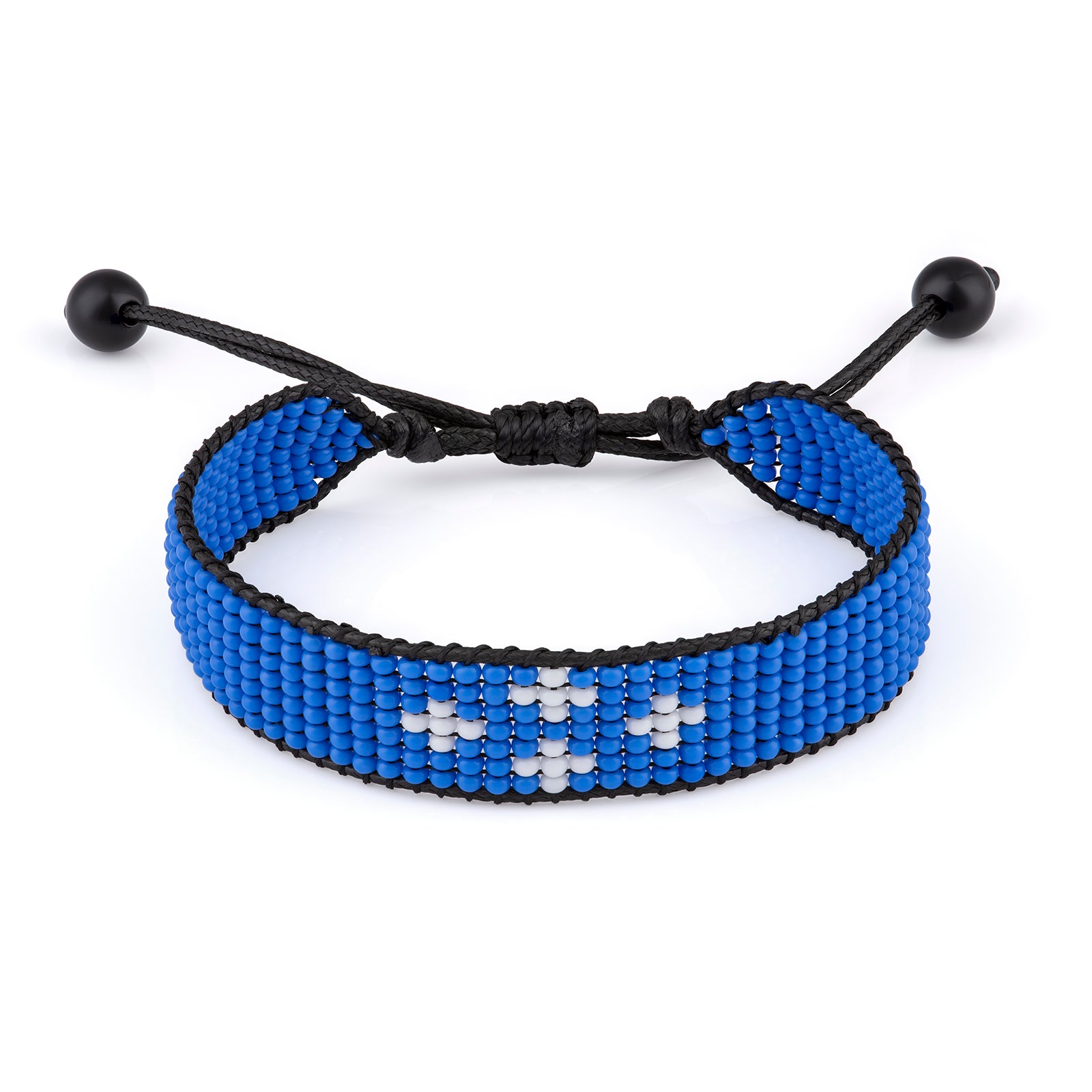 Micronesia Fed. Sts. Flag Bracelet: Adjustable Handmade Boho Style Rope Bracelet for Women & Men