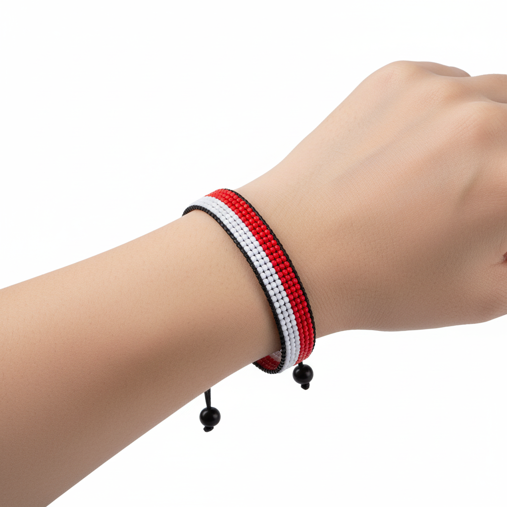 Monaco Flaggenarmband, verstellbar, Boho-Stil Seilarmband für Damen, Herren, Fadenschnur