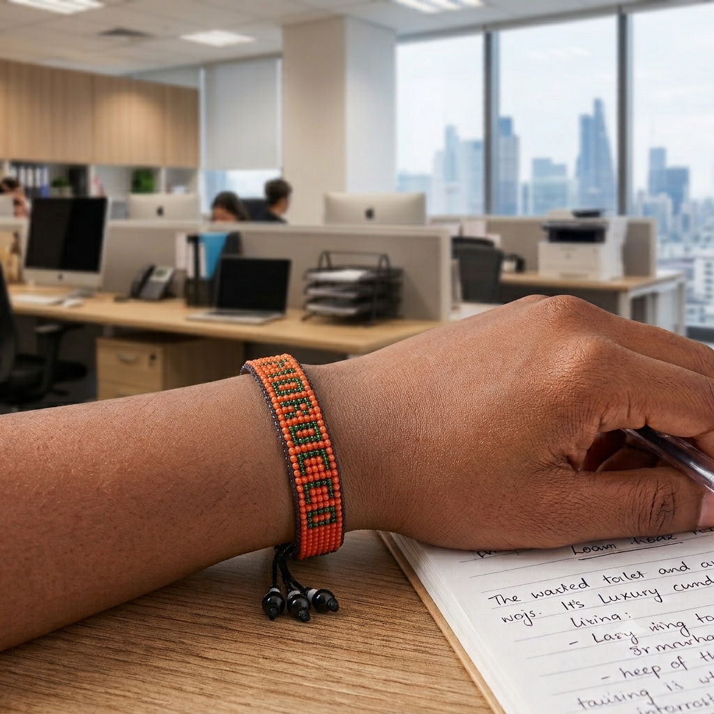 Bracelet Perlé Drapeau Maroc Coupe du Monde 2026 – Fait Main & Ajustable