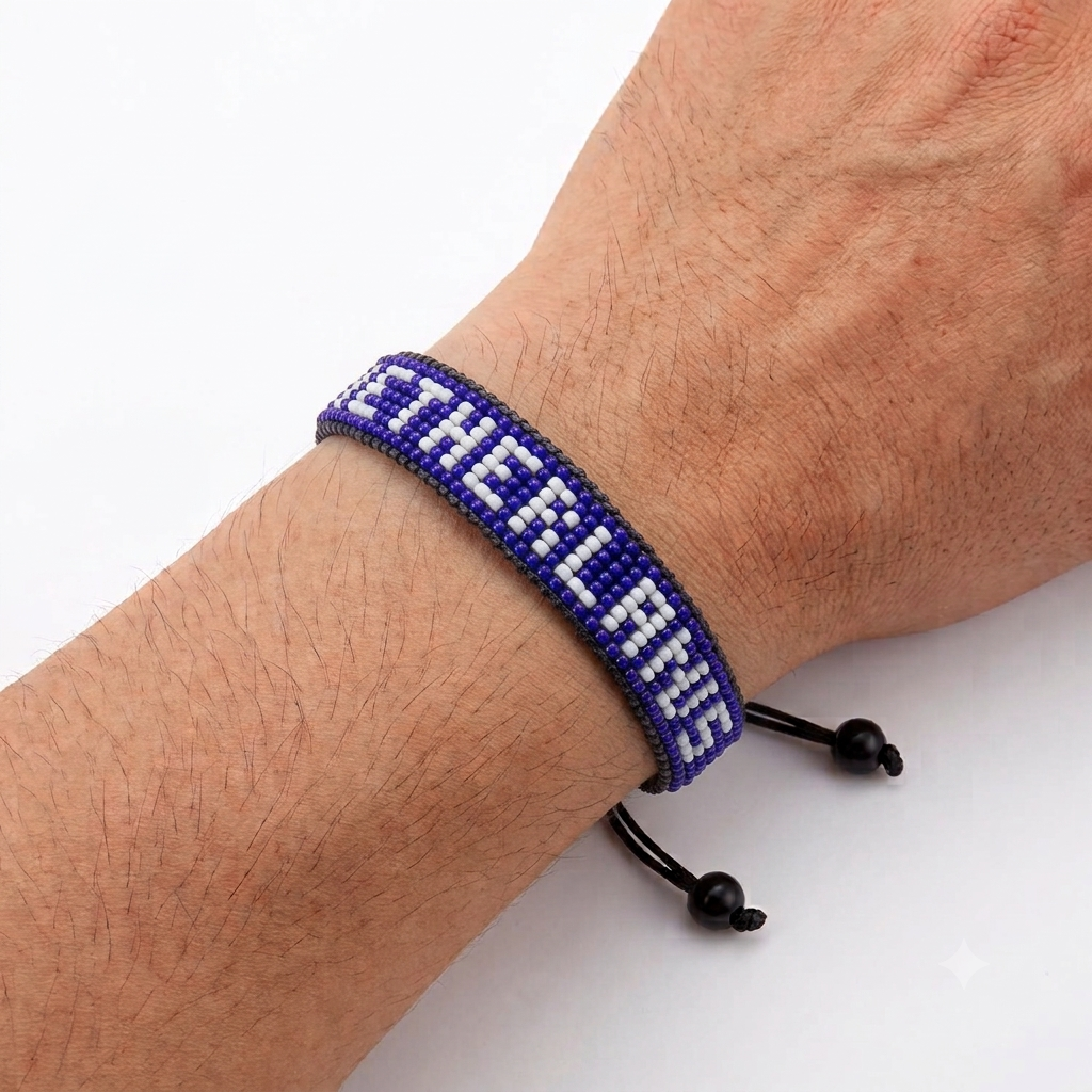 Coupe du Monde 2026 Bracelet drapeau Pays-Bas perlé – Fait main et ajustable