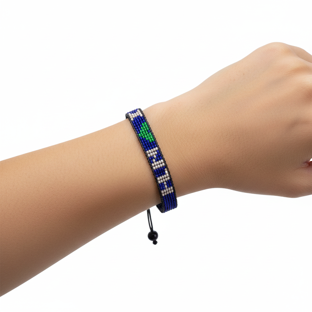 I Love New Hampshire Beaded Bracelet – Handcrafted & Adjustable