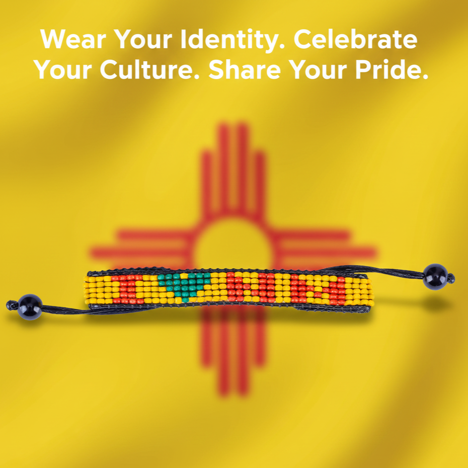 Bracelet Perles « I Love New Mexico » – Fait Main et Ajustable