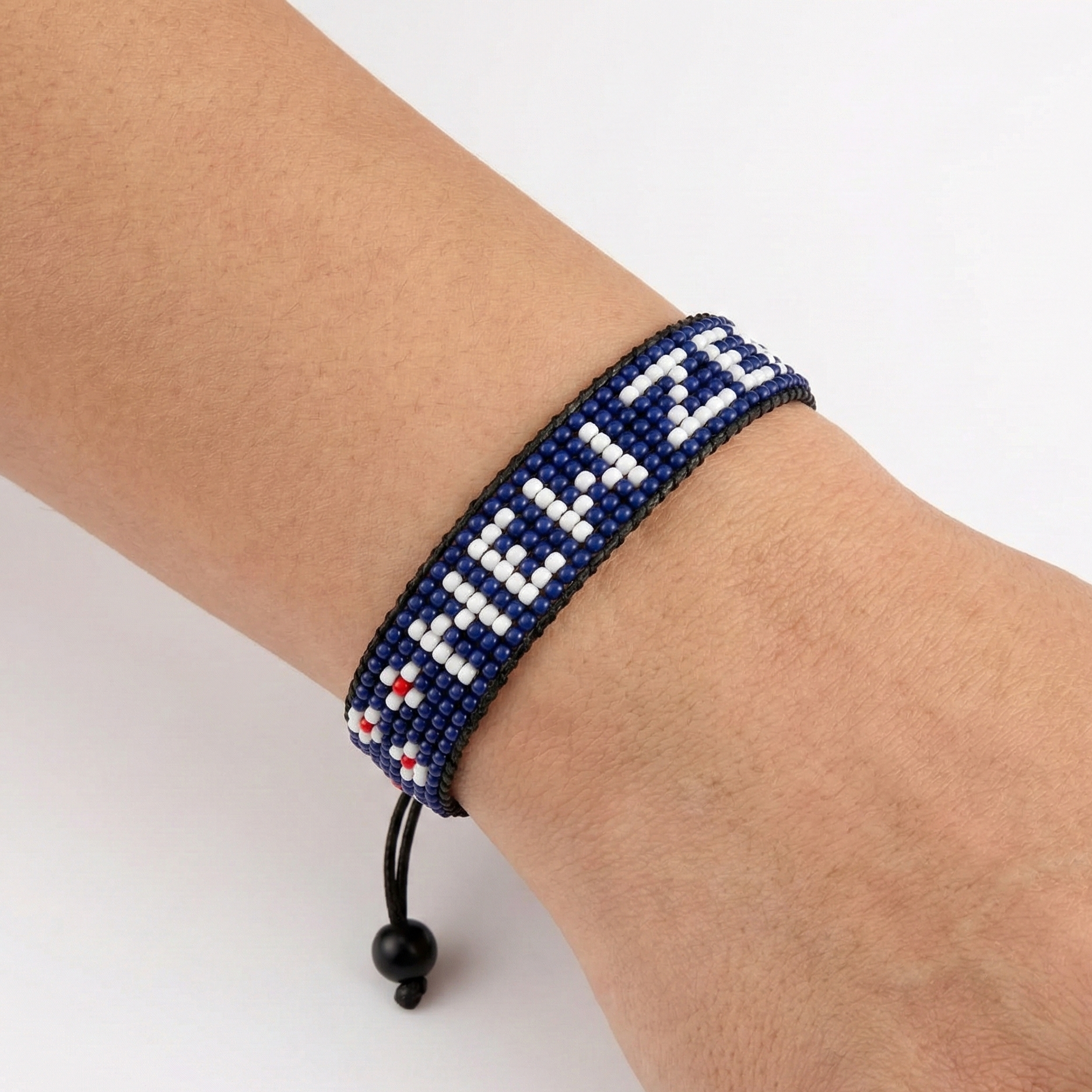 WM 2026 Neuseeland Perlenflaggen-Armband – Handgefertigt & Verstellbar