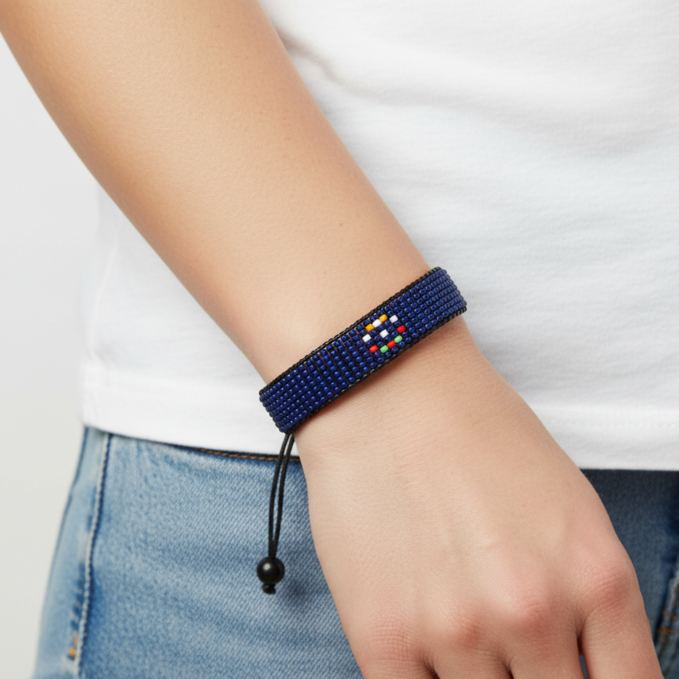 Nordmarianen-Flaggenarmband: Verstellbares Armband im Boho-Stil für Frauen und Männer