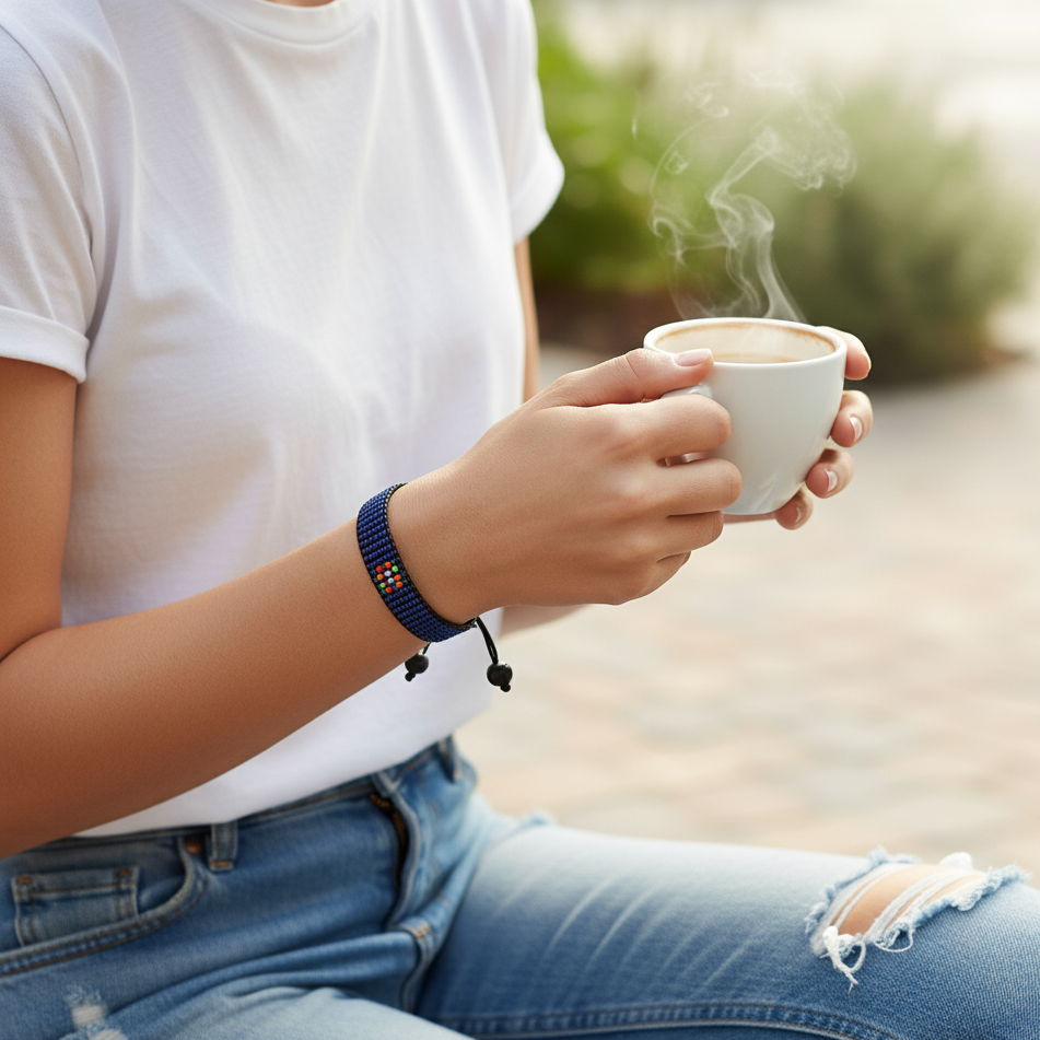 Nordmarianen-Flaggenarmband: Verstellbares Armband im Boho-Stil für Frauen und Männer