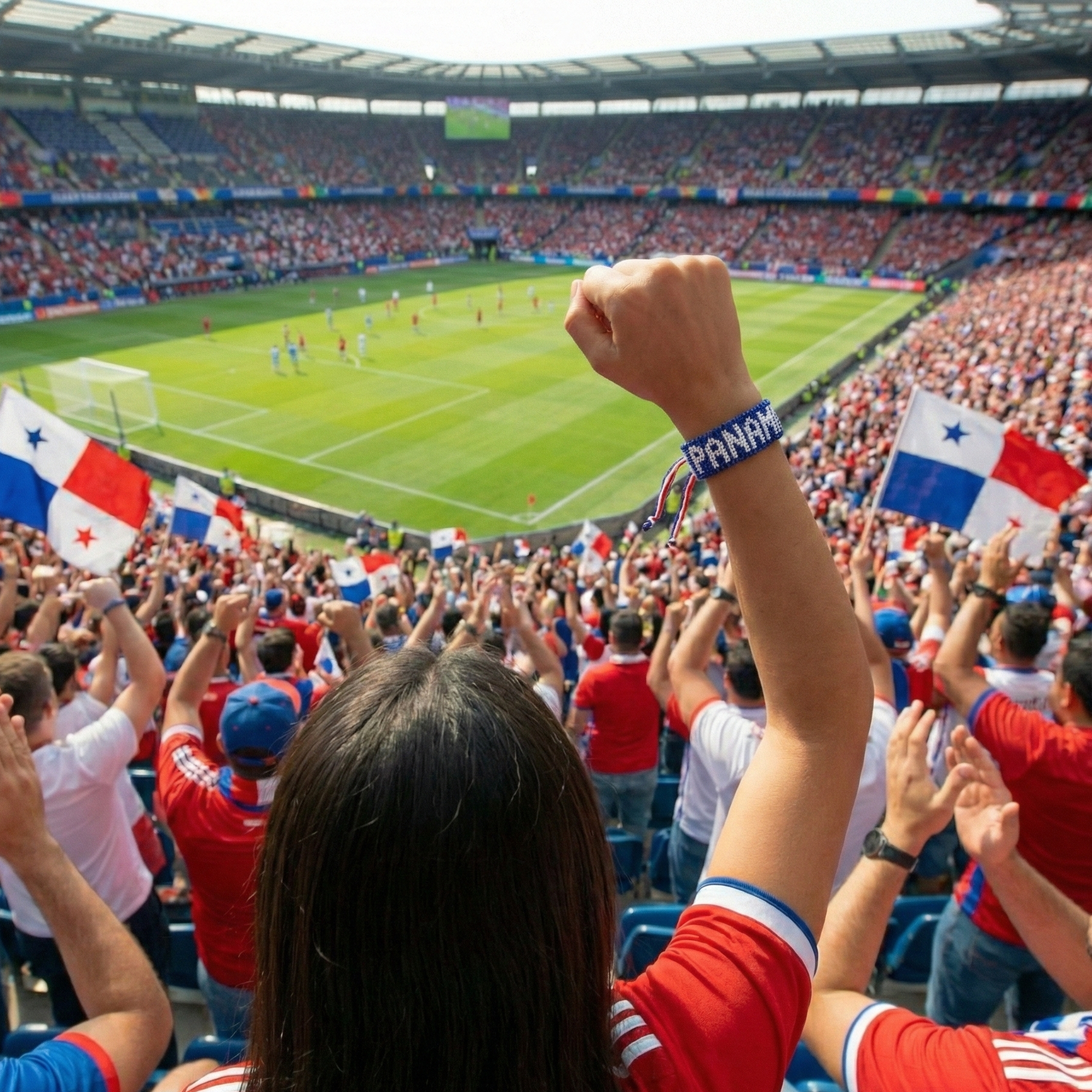 Bracelets Perles Drapeau Panama Coupe du Monde 2026 – Fait Main & Ajustable